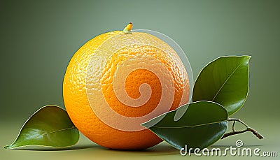 Fresh citrus fruit slice, juicy and refreshing generated by AI Stock Photo