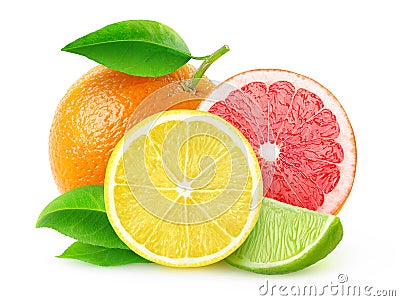 Fresh citrus fruits Stock Photo