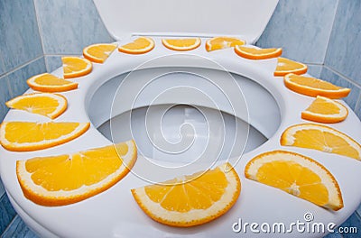 Fresh and Clean Toilet Stock Photo