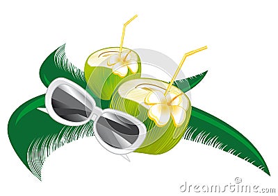 Fresh coconut Stock Photo