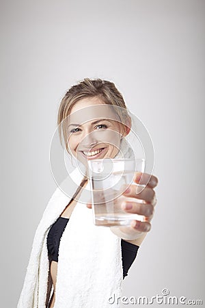 Fresh cold water Stock Photo