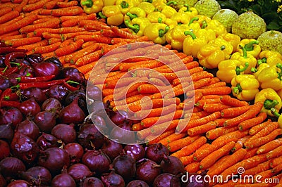 Fresh colorful vegetables. Stock Photo