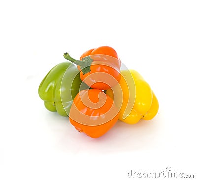Fresh colorfull peppers Stock Photo