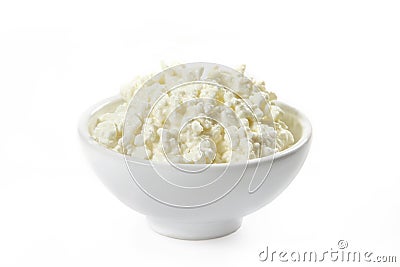 Fresh cottage cheese Stock Photo