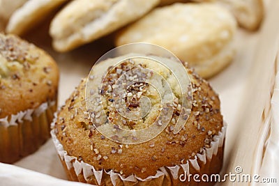 Fresh couple Muffins Stock Photo