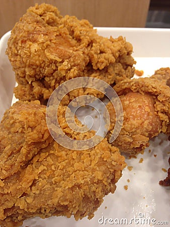 fresh crispy fried chicken Stock Photo