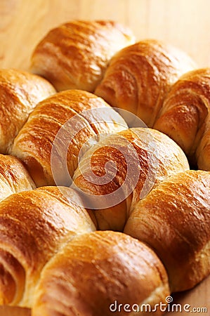 Fresh crunchy bread rolls Stock Photo