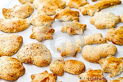 Fresh crunchy homemade biscuits Stock Photo