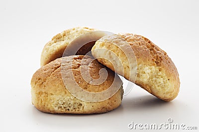 Fresh donut on white background Stock Photo