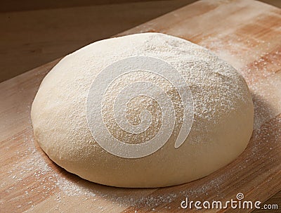 Fresh dough on the table Stock Photo