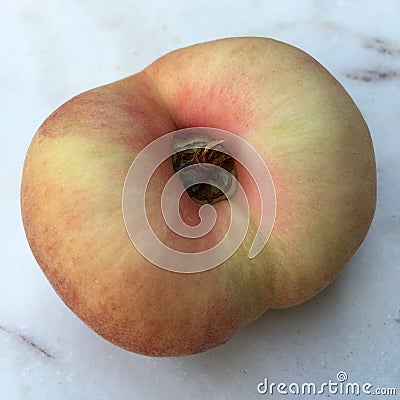 Fresh doughnut peach fruit Stock Photo