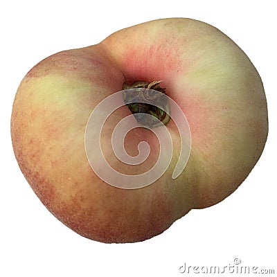 Fresh doughnut peach fruit Stock Photo