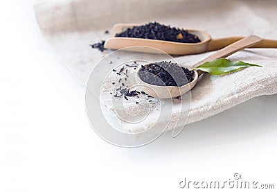 Fresh dried loose-leaf tea Stock Photo