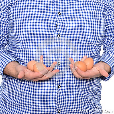 Fresh eggs Stock Photo