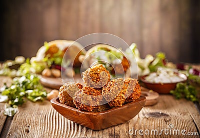 Fresh falafel balls Stock Photo