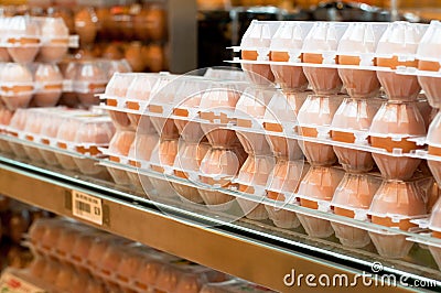 Fresh Farm Chicken Eggs Stock Photo