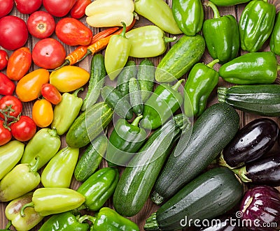 Fresh farmers garden vegetables Stock Photo