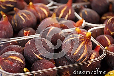 Fresh figs at a Greek market Stock Photo