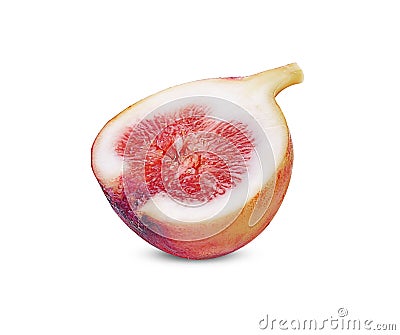 Fresh figs, sweet figs isolated on white Stock Photo
