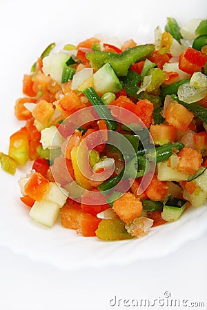 Fresh frozen vegetables Stock Photo