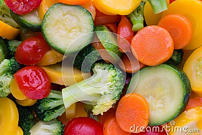Fresh frozen vegetables eco food, natur. Stock Photo