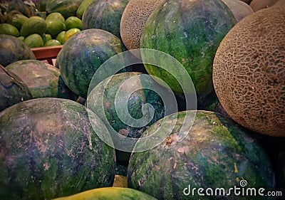 Fresh fruit with healthy vitamins Stock Photo