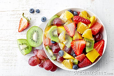 Fresh fruit salad Stock Photo