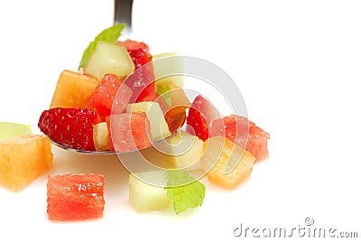 Fresh fruit salsa Stock Photo