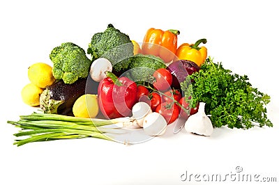 Fresh fruit and vegetable Stock Photo