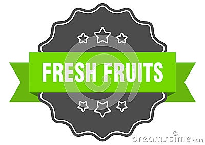 fresh fruits label Vector Illustration