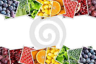 Fresh fruits and vegetables Stock Photo