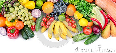 Fresh fruits and vegetables Stock Photo