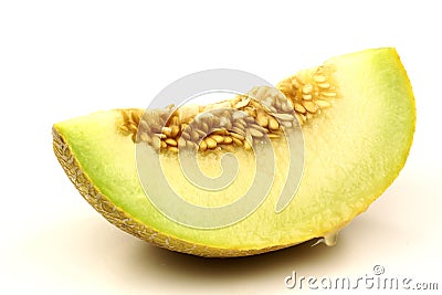 Fresh galia melon piece Stock Photo