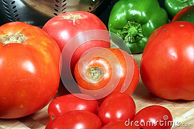 Fresh Garden Vegetables Stock Photo