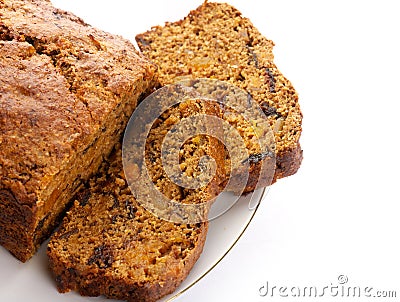 Fresh Ginger and fruit bread Stock Photo