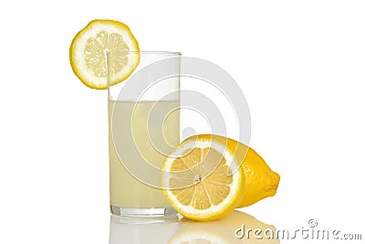 Fresh glass of lemonade Stock Photo