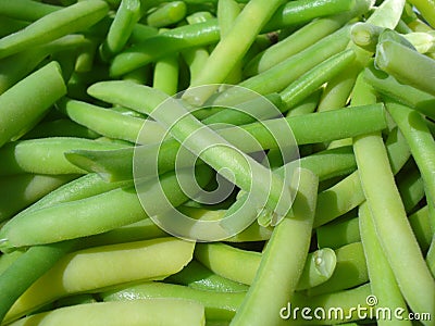 Fresh green beans Stock Photo