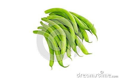 Fresh Green Beans isolated Stock Photo