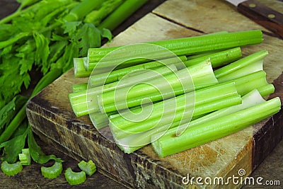 Fresh green celery Stock Photo