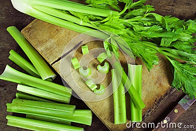 Fresh green celery Stock Photo