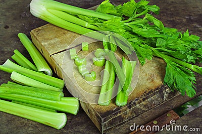 Fresh green celery Stock Photo