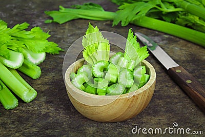 Fresh green celery Stock Photo