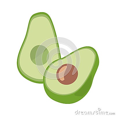 Fresh green healthy avocado ingredient Stock Photo