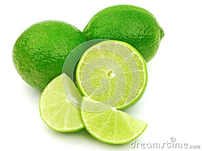 Fresh Green Limes Stock Photo