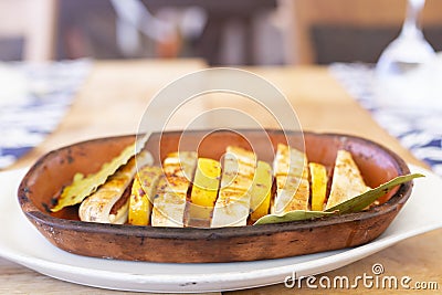 Delicious grilled calamari from fresh squid fish Stock Photo