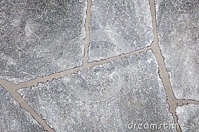 Fresh grouted flagstones Stock Photo