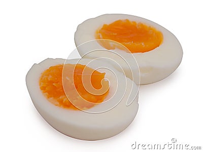 Fresh hard boiled eggs.clipping path Stock Photo