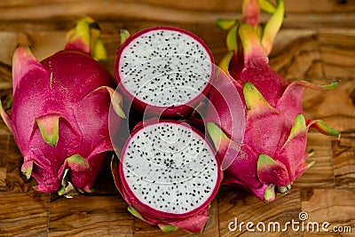 Dragonfruit Selenicereus undatus Stock Photo