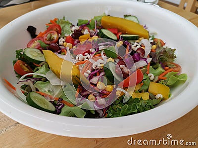 Fresh and healthy vegetarian salad Stock Photo
