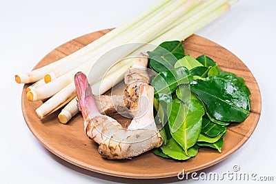 Fresh herbs and spices or ingredients asian food,Thai Food, healthy for cooking Stock Photo